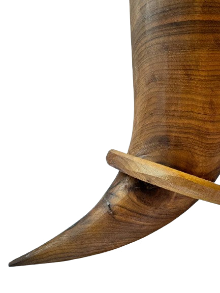 Handmade Wooden Horn-Shaped Viking Mug