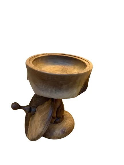 Wooden Serving Bowl With Lid - Sharjah