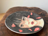 Hand painted ceramic plate in Dubai, 35cm wall hanging decor